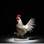 Özel Tasarım Polyester Horoz Figürü 
