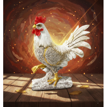 Özel Tasarım Polyester Horoz Figürü