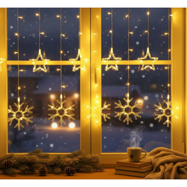 Kar Tanesi Perde Led 