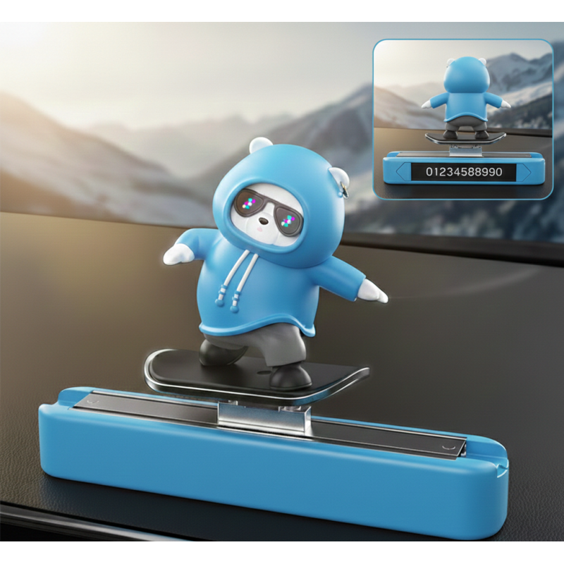 Hareketli Kaykay Figürlü Araç Numaratörü 