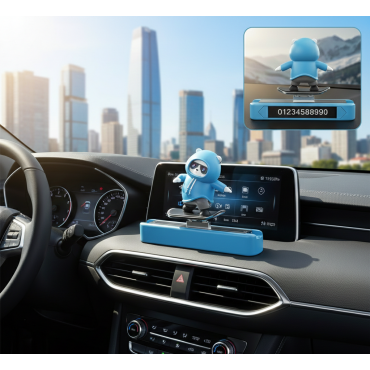 Hareketli Kaykay Figürlü Araç Numaratörü 