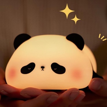 Panda Tasarımlı Renk Değiştirebilen Dokunmatik Gece Lambası 
