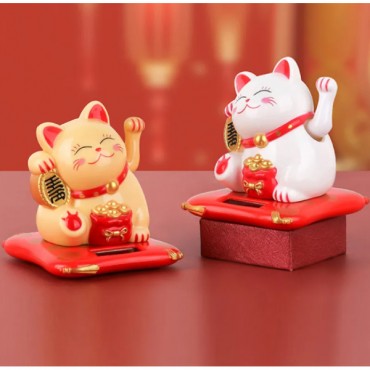 Güneş Enerjili Şans Kedisi 