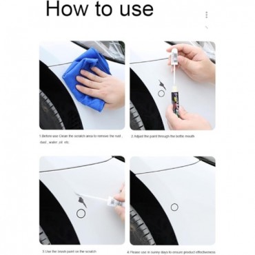 Beyaz Araç Çizik Giderici Rötuş Kalemi