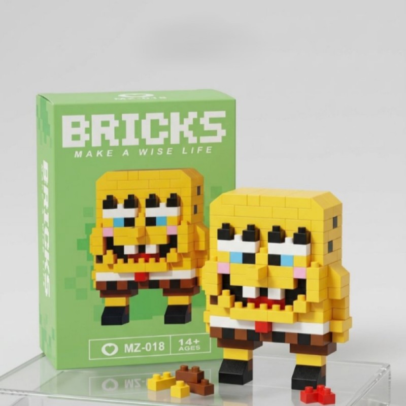 Bricks Sünger Bob Mini Lego Figürü 