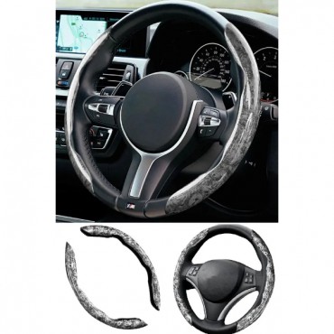 Ahşap Tasarımlı Direksiyon Simidi Koruma Kılıfı 2 li