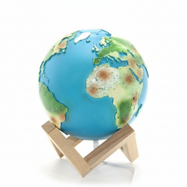 Standlı Işıklı Dünya Küre 