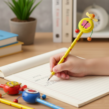 Ahşap Figürlü Kurşun Kalem 