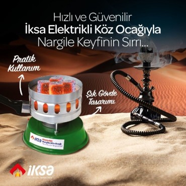 Yuvarlak Galvaniz Elektrikli Nargile Köz Ocağı