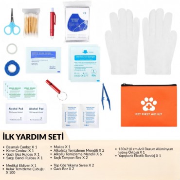 Evcil Hayvan İlk Yardım Seti Çantası 