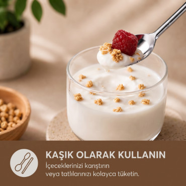 6'lı Kaşıklı Pipet Seti - Metal - Pipet Temizleme Fırçası 