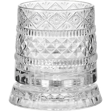 360 Derece Dönen Bardak - 280 ml - Kristal Cam 