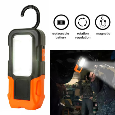 Pilli Çok Amaçlı LED Işık - Mıknatıslı - Kancalı 