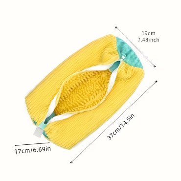 Ayakkabı Yıkama Torbası - Mikrofiber Astarlı - Fermuarlı - Geniş Kullanım Alanı 