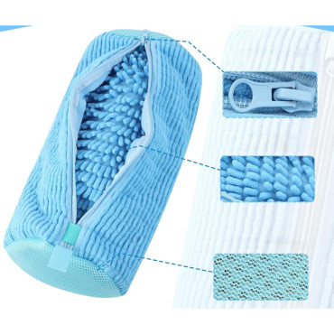 Ayakkabı Yıkama Torbası - Mikrofiber Astarlı - Fermuarlı - Geniş Kullanım Alanı 