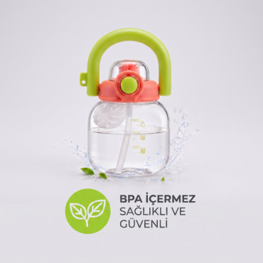 Sporcu Matarası - 600 ml - BPA İçermez - Sızdırmaz Kapaklı 
