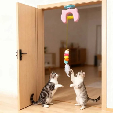 Otomatik Yo-Yo Kedi Oyuncağı - Şarjlı Oyuncak - Makaralı 