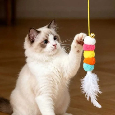 Otomatik Yo-Yo Kedi Oyuncağı - Şarjlı Oyuncak - Makaralı 