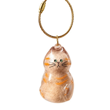 Kedi Şeffaf Anı Anahtarlığı - Kedi Figürlü - Karışık Model 