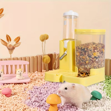 Hamster Mama ve Su Kabı - 2'si 1 Arada - 80 ml Su Haznesi 