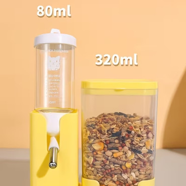 Hamster Mama ve Su Kabı - 2'si 1 Arada - 80 ml Su Haznesi 