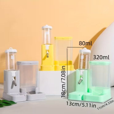 Hamster Mama ve Su Kabı - 2'si 1 Arada - 80 ml Su Haznesi 