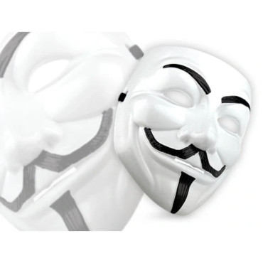 V for Vendetta Maskesi - 12'li Paket - Plastik 