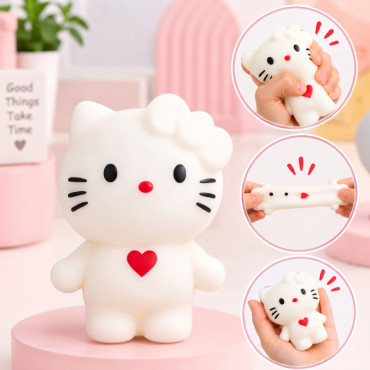 Hello Kitty Squishy - 12'li Paket - Karışık Renk - Yumuşak Oyuncak 
