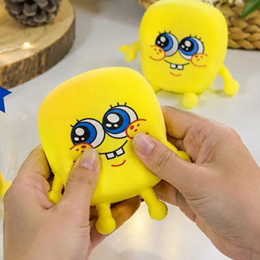 Sünger Bob Tasarımlı Squishy - 12'li Paket - Yumuşak Oyuncak - Farklı Model 
