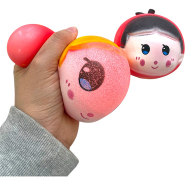Kırmızı Başlıklı Kız Tasarımlı Squishy - 12'li Paket - Karışık Model - Yumuşak Oyuncak 