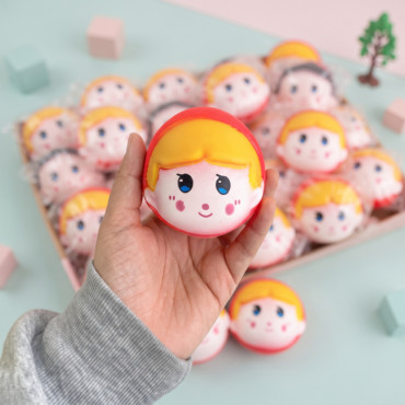 Kırmızı Başlıklı Kız Tasarımlı Squishy - 12'li Paket - Karışık Model - Yumuşak Oyuncak 
