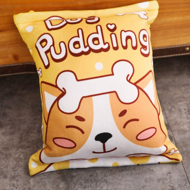 Pudding Peluş Yastık - 8 Mini Peluş - Oyuncaklı Yastık 