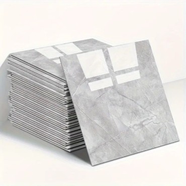 Gri Mermer Desen Duvar Sticker (30x30)