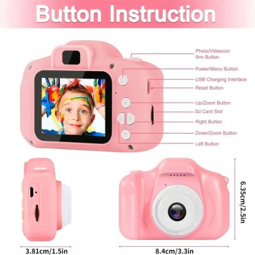 Mini Kamera Fotoğraf Makinesi Pembe