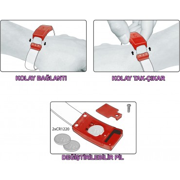 Festival Ve Parti LED Bileklik 3 Farklı Mod 1 Adet