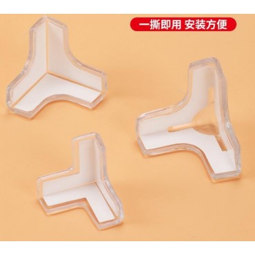 8'li Set Silikon Şeffaf Masa Kenarı Koruma Aparatı