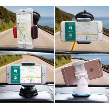 Araç İçi Torpido ve Cam Vakumlu Kısa Boy Telefon Tutucu 