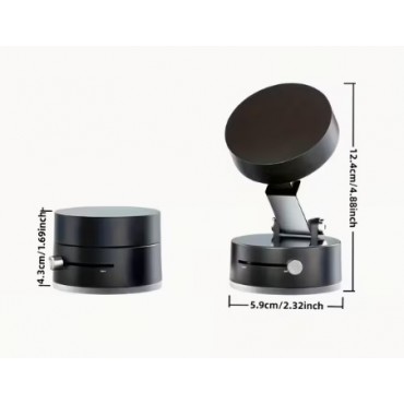 Mıknatıslı Katlanabilir Telefon Tutucu - Torpido ve Cam Uyumlu