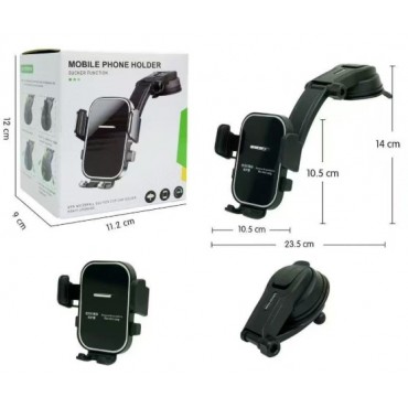 Torpido Üstü Vakumlu Araç Telefon Tutucu Ayarlanabilir Uzun Kollu 