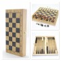 Ahşap Satranç ve Tavla Seti 