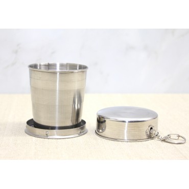 Katlanabilir Tekli Paslanmaz Çelik Shot Bardak - Model 1 