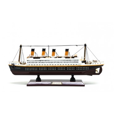 35x45 cm Özel Tasarım Işıklı Ahşap Titanik Gemi 