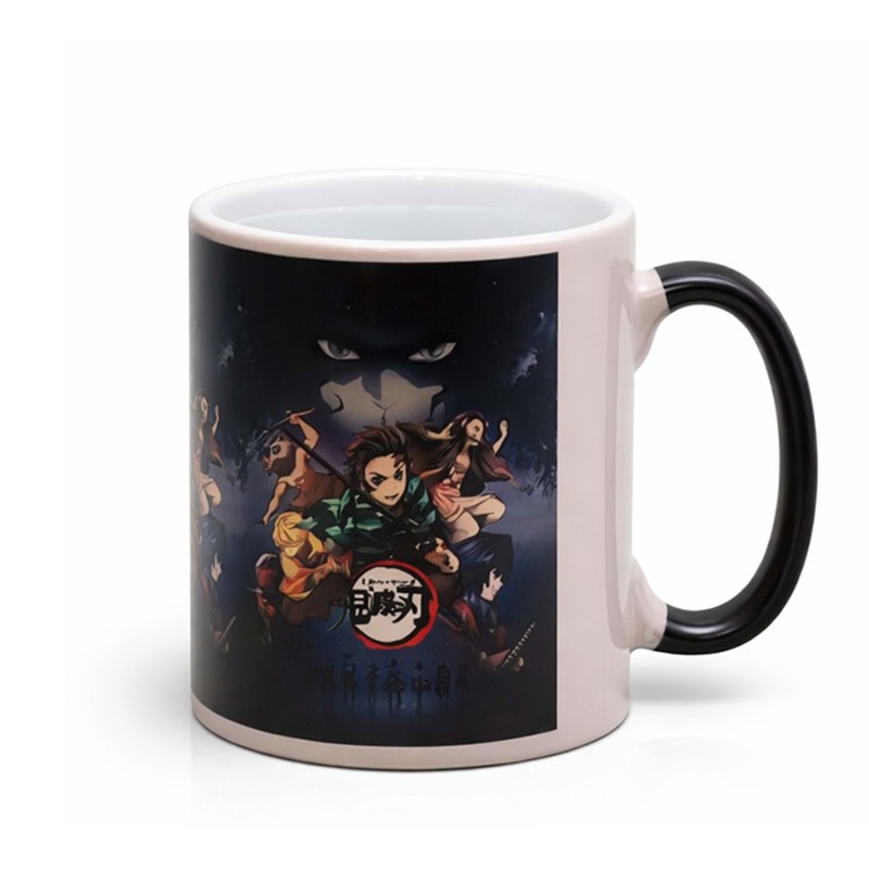 Porselen Renk Değiştiren Demon Slayer Kupa Bardak 