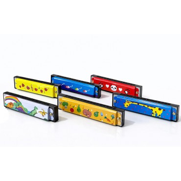 Desenli Metal Mızıka 