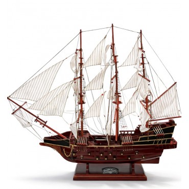 80x65 cm Ahşap Yelkenli Gemi 