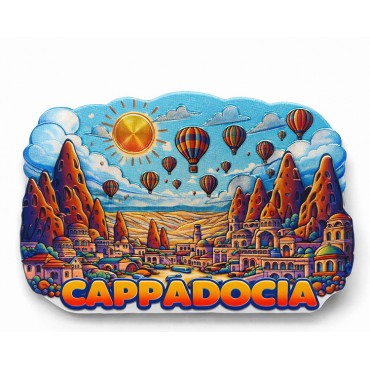 Kapadokya Temalı Silikon Buzdolabı Magneti Model 5