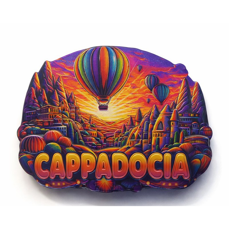 Kapadokya Temalı Silikon Buzdolabı Magneti Model 2