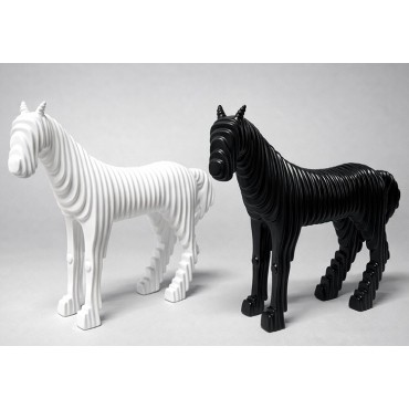 28x27 cm Özel Tasarım Polyester At Figürü 