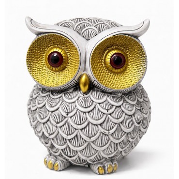 20x15 cm Polyester Baykuş Figürü 