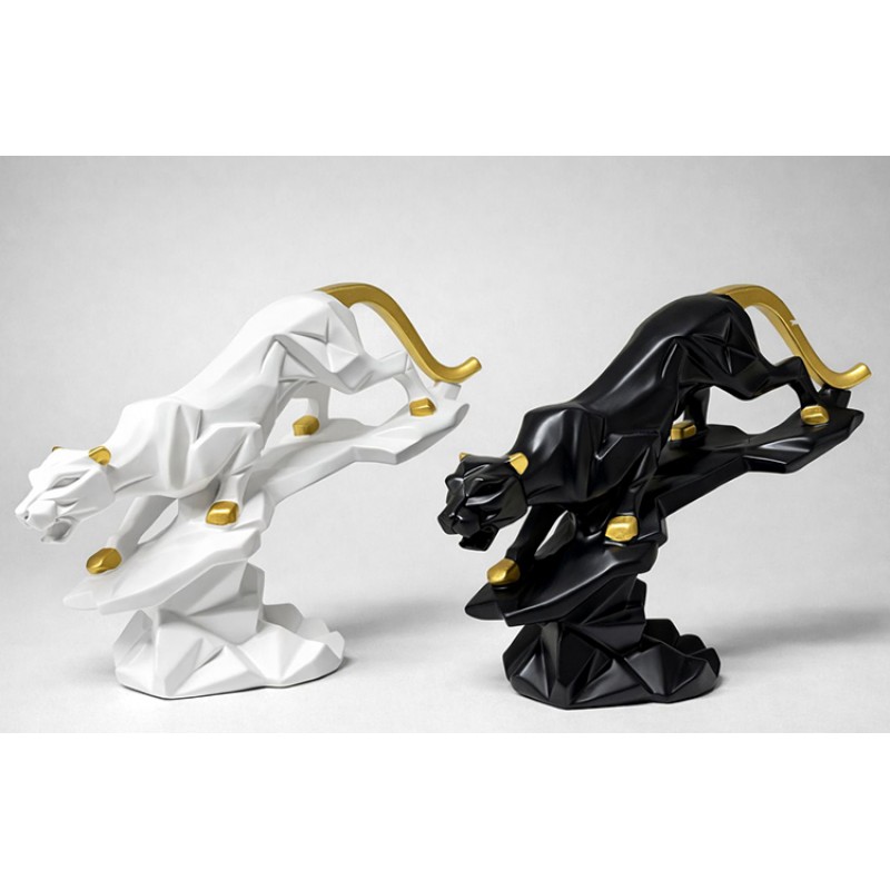 Dekoratif Polyester Panter Figürü 